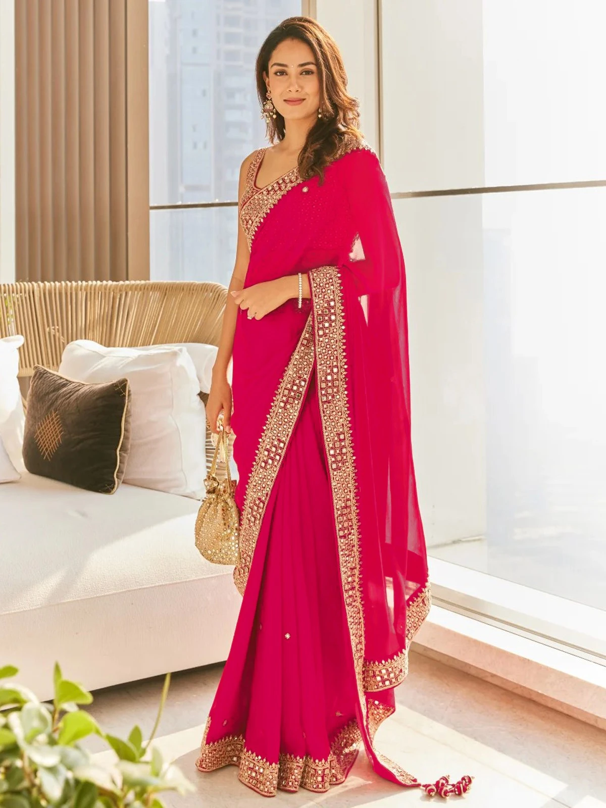 Vardan Ethnic Bt 381 Heavy Georgette Wholesale Fancy Sarees Catalog — Wholesale Sarees, MPA wholesale from Surat - Gallery Image 13